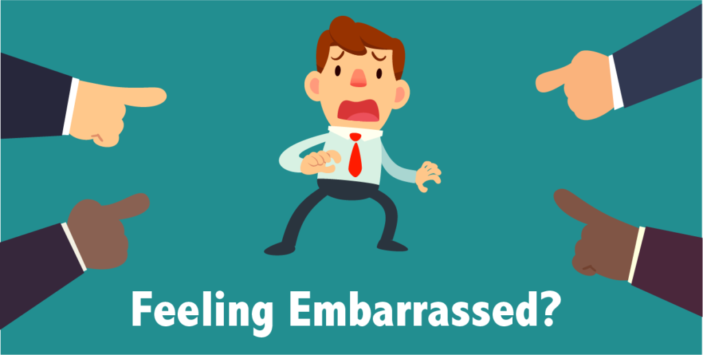 embarrased about debt
