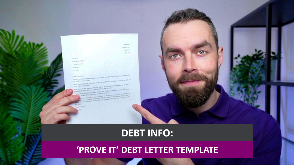 Prove It Debt Letter Template