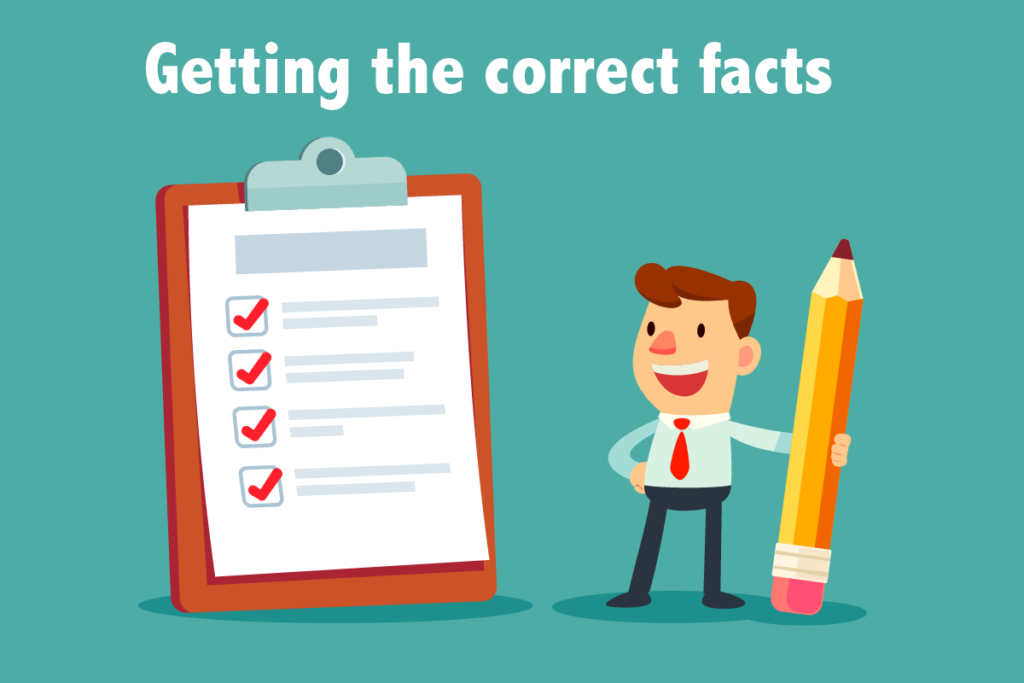 Getting the correct facts