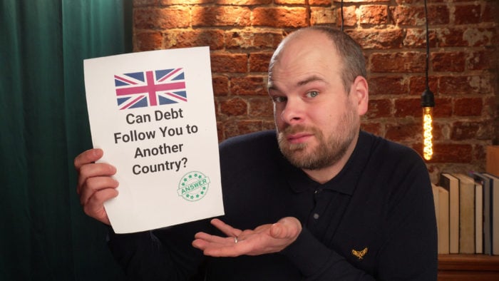 can debt follow you to another country