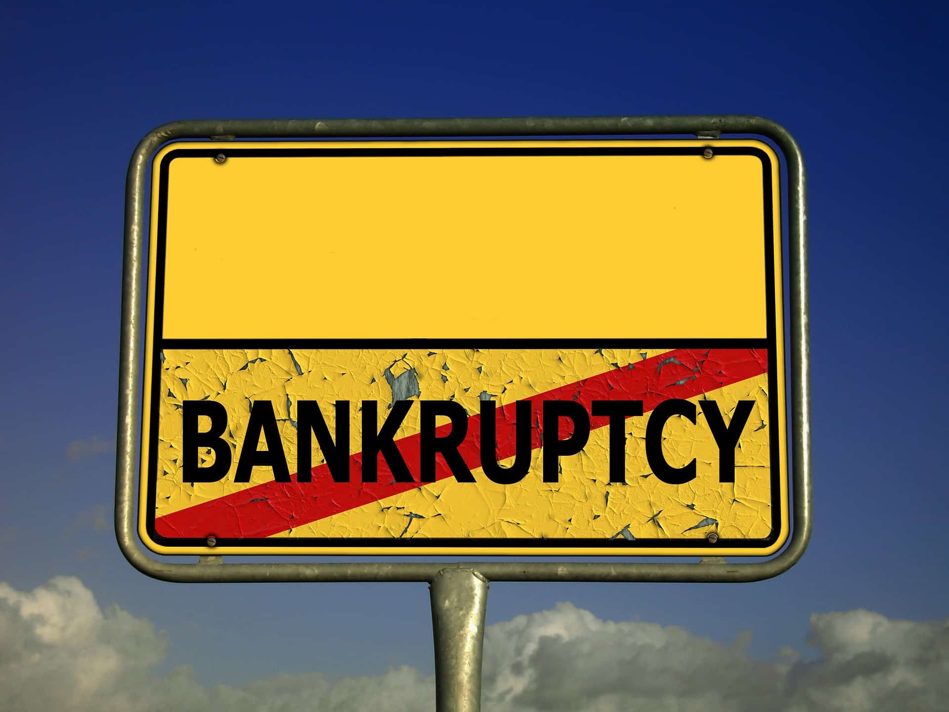 bankruptcy or debt management plan