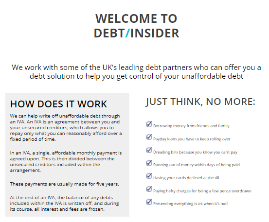 Debt Insider Form