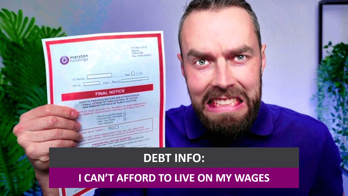 Can't Afford To Live On My Wages