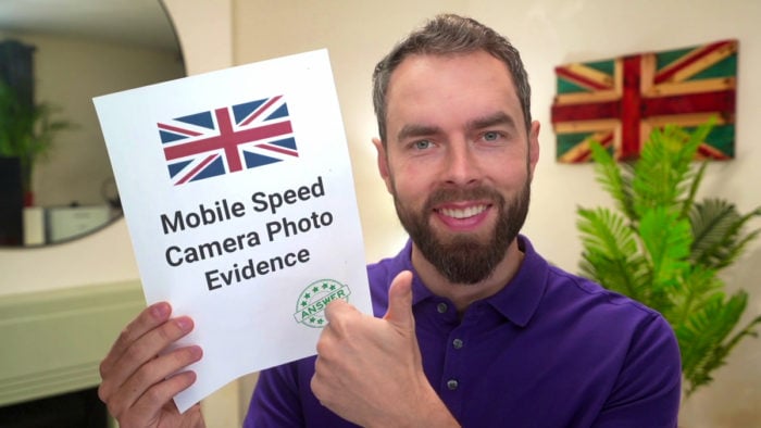 Mobile Speed Camera Photo Evidence