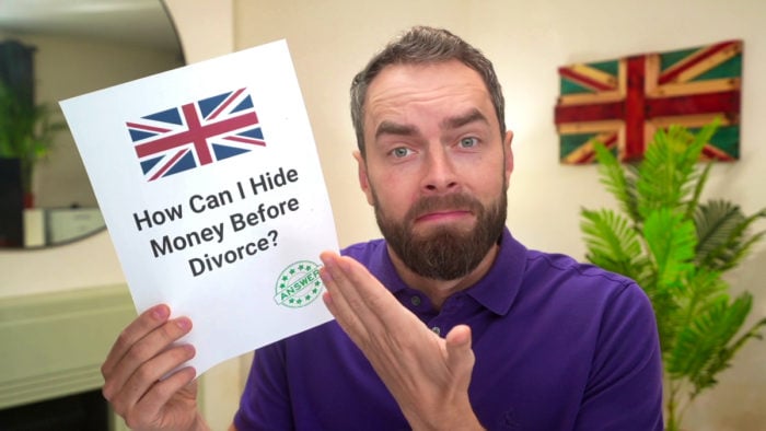 hide money before divorce