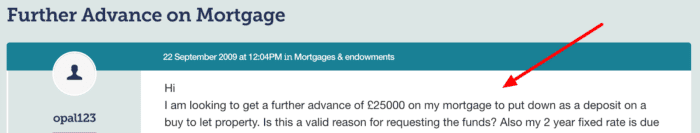 further advance mortgage
