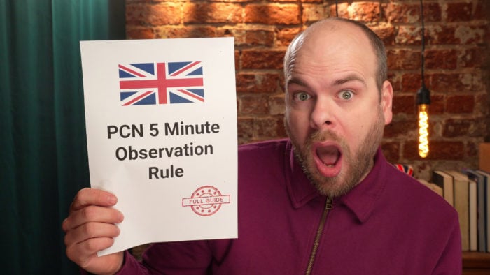 pcn 5 minute observation rule