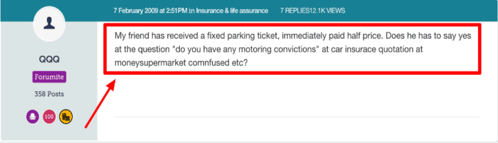 Parking Ticket Classed as a Conviction