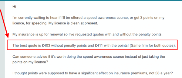 How Much Does 3 Penalty Points Affect Insurance