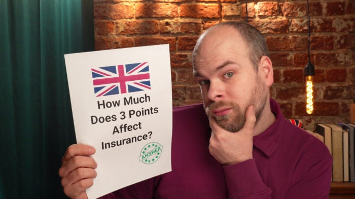 how much does 3 points affect insurance