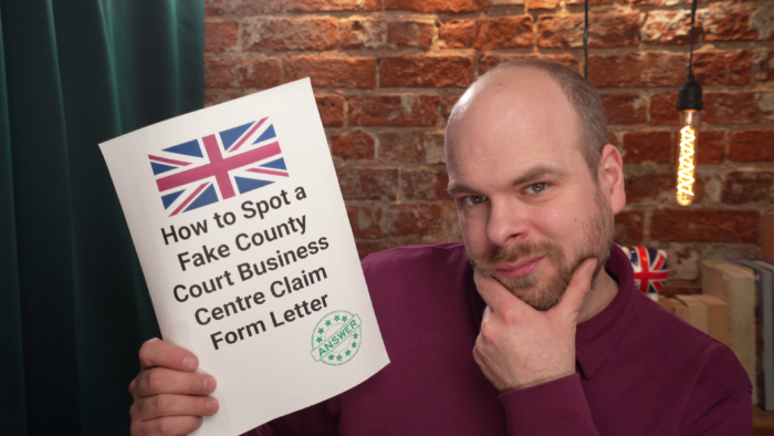spot fake county court business claim form