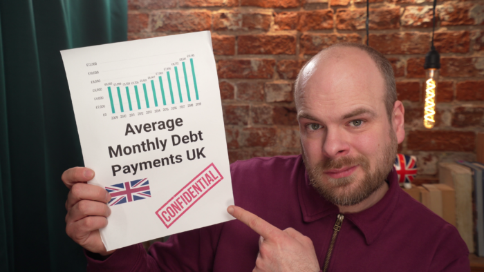 average monthly debt payments uk