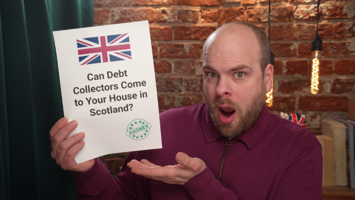 debt collectors come to house scotland