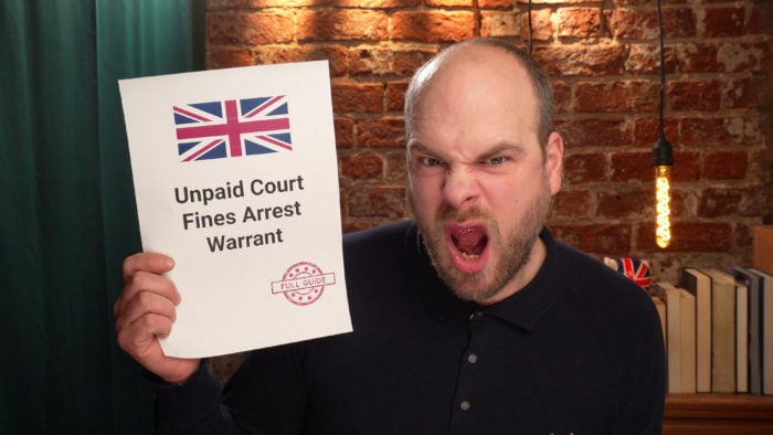 unpaid court fines arrest warrant