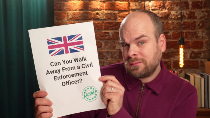 walk away civil enforcement officer