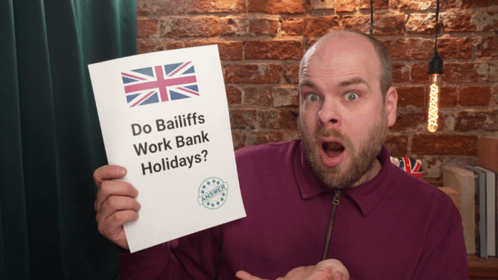 bailiffs work bank holidays