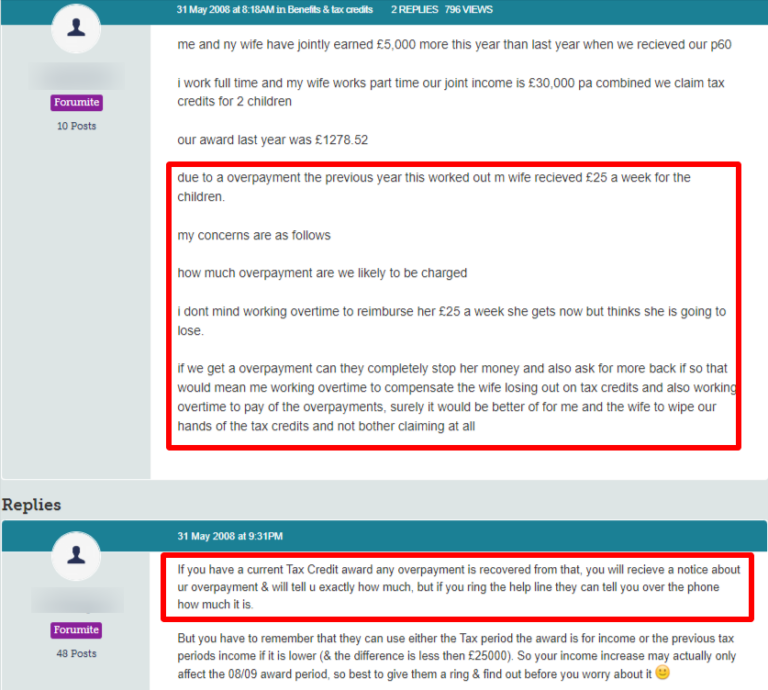 Tax Credits Overpayment was Not My Fault How to Dispute