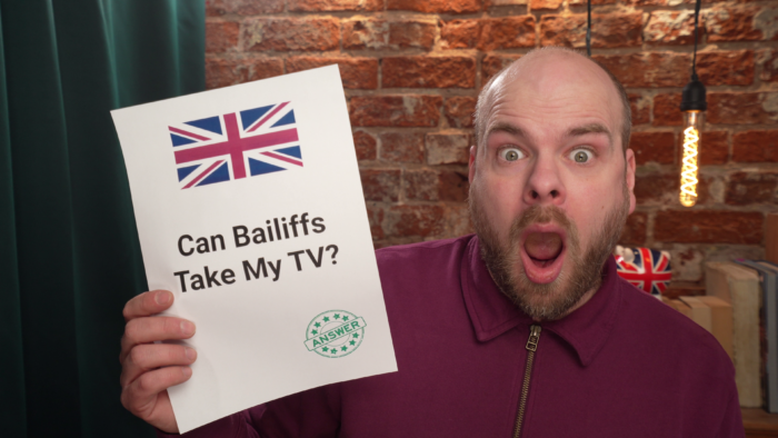 bailiffs take tv