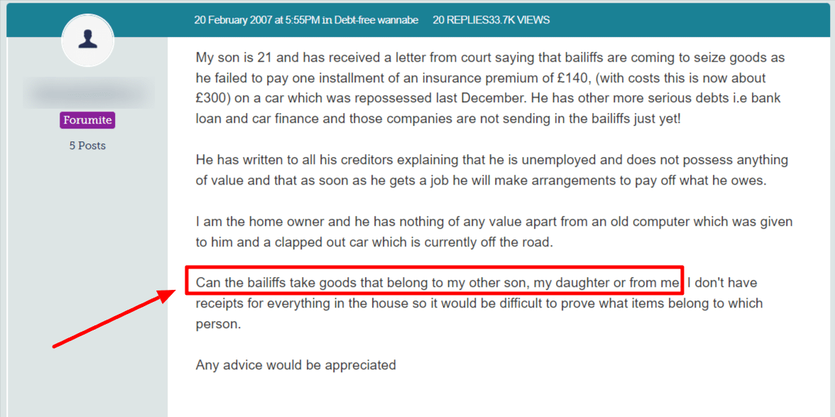 Can Bailiffs Take My Property for My Son's Debt? 2023 Laws