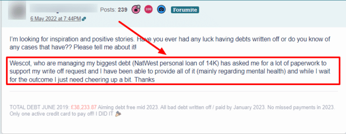 personal debt advice UK
