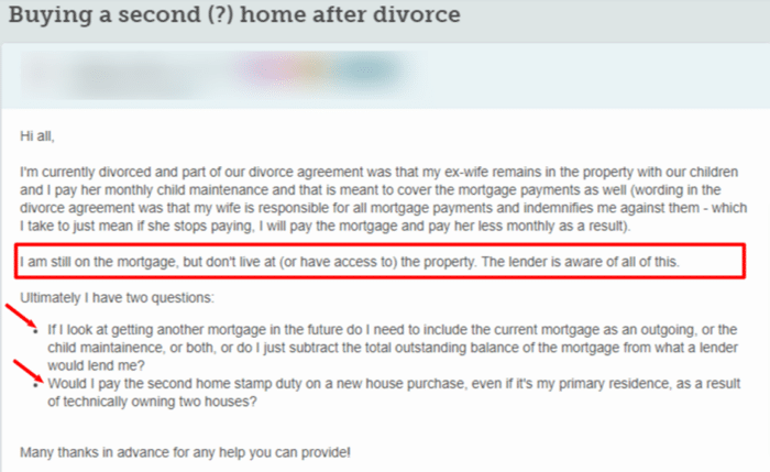Getting a second mortgage after divorce