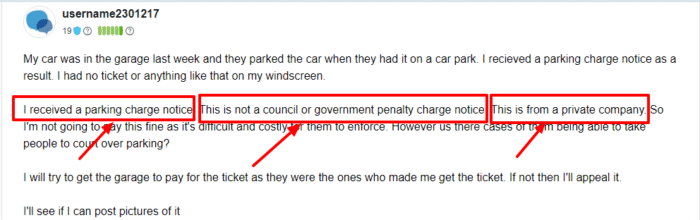 Difference between penalty charge notice and parking charge notice