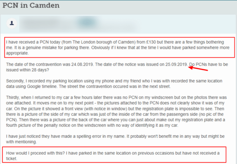 Camden PCN - Pay or Appeal?