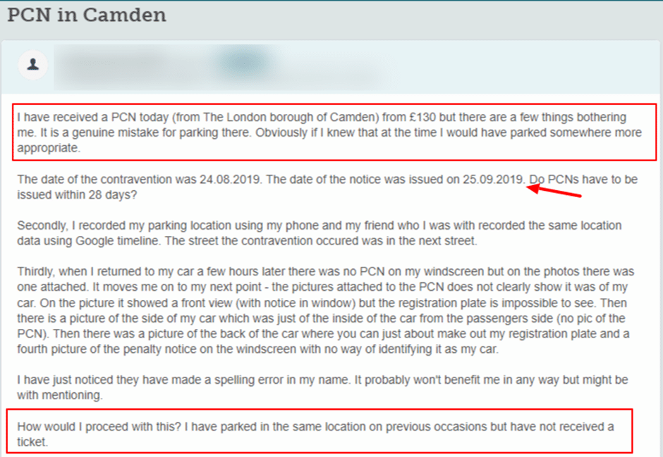 Camden PCN - Pay or Appeal?